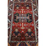 Small Persian Hamadan rug,