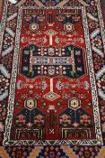 Small Persian Hamadan rug,