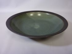 Studio Pottery - Elizabeth Raeburn Lucy Rie style bowl, signed D35cm Provenance: ex.