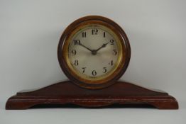 20th century Napoleon hat mantel clock, H16cm,