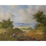 Sheep in a Moorland Landscape,