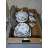 Royal Albert 'Petit Point' dinner service - six place settings (lacking one soup bowl) in one box