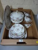 Royal Albert 'Petit Point' dinner service - six place settings (lacking one soup bowl) in one box