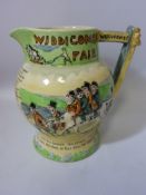 Crown Devon Fieldings Widdecombe Fair musical jug H19cm