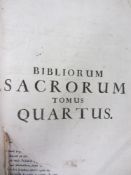 Bibles - Polyglot: Biblia sacra polyglotta, 1657 vols 1,2 and 4, edited by Brian Walton,