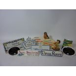 Ten ceramic advertising plaques - Goebel 'Wildlife Collection' and 'Hummel' Sitzendorf and seven