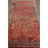 Persian Balochi red ground rug,