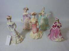 Two Coalport figures from the 'Femmes Fatales' series - 'Marie Antoinette' and 'Mrs Fitzherbert'