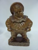 19th century salt glazed Crimean War 'Jack Tar' figural tobacco jar H32cm