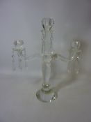 Villeroy & Boch cut crystal candleabra H42cm (boxed)