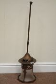 Arts and Crafts period copper plated light fitting,