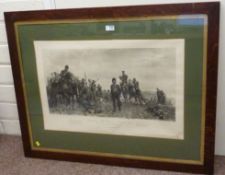 'Balaclava - The Return 25th October 1854', Victorian monochrome engraving after Lady Butler, pub.