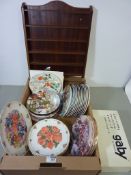 Collection of Royal Albert and other collector's plates in one box Condition Report