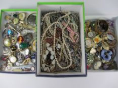 Vintage and later costume jewellery,