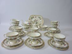 Foley 'Ming Rose' tea and coffee service in one box Condition Report Tea - four