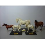 Beswick horses - 'Spirit of Freedom', 'Adventure' and 'Sunlight',