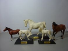 Beswick horses - 'Spirit of Freedom', 'Adventure' and 'Sunlight',