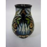 Moorcroft vase decorated with wild flowers H10cm Condition Report <a