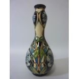 Rachel Bishop Moorcroft `Centaurea` Collector`s Club gourd shape vase H23.