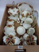 Royal Albert 'Old Country Roses' tea set - six place settings - in one box