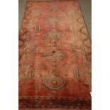 Persian Turkmen red ground rug,