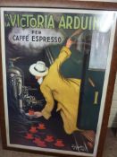 'La Victoria Arduino per Caffe Espresso' large framed Art Deco style print after Leonetto