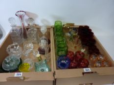 Coloured glass drinking glass sets,