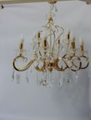Swarovski crystal chandelier (fitted with new L.E.