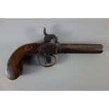 Mid 19th century percussion pistol,
