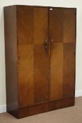 Compactum 'K-Unit' early 20th century oak double gentleman's wardrobe,