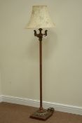 Egyptian style bronze finish standard lamp (This item is PAT tested - 5 day warranty from date of