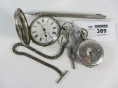 Hunter pocket watch stamped fine silver by Camerer Kuss & Co Furtwangen,