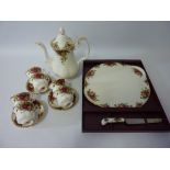 Royal Albert 'Old Country Roses' coffee service - six place settings Condition Report