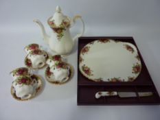 Royal Albert 'Old Country Roses' coffee service - six place settings Condition Report