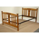 Edwardian walnut double bedstead Condition Report <a href='//www.davidduggleby.