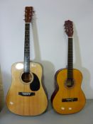 Hohner acoustic guitar and a Palma guitar (2) Condition Report <a href='//www.