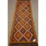 Persian Kilim multicoloured runner 73cm x 246cm