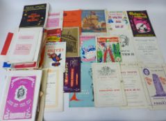 Collection of vintage theatre programmes in one box Condition Report <a