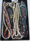 Collection of necklaces and bracelets the clasps all stamped 925