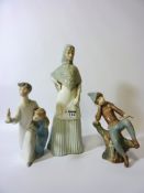 Three Spanish figures - Miquel Requena figure of a woman,