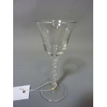 Early George III cordial glass,