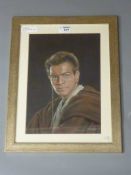 Star Wars Memorabilia - 'The Apprentice' pastel portrait signed by Diane Smith 46cm x 35.