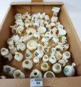 Collection of Goss and other crested souvenir ware in one box