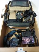 Cameras - Canon Eos 500 and 5000 cameras, Contax SLR and associated lenses,