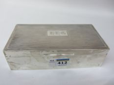 Silver cigarette box Birmingham 1938