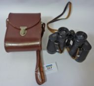 Carl Zeiss Jena Jenoptem 8x30W binoculars in leather case