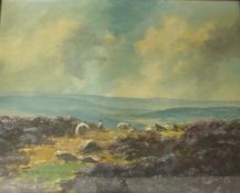 Moorland with Sheep,