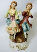 Capodimonte table lamp base (requires rewiring) H46cm