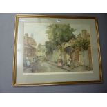 'Whatley Langport Somerset', colour print after Eric Richard Sturgeon,