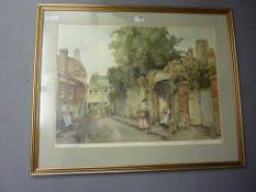 'Whatley Langport Somerset', colour print after Eric Richard Sturgeon,